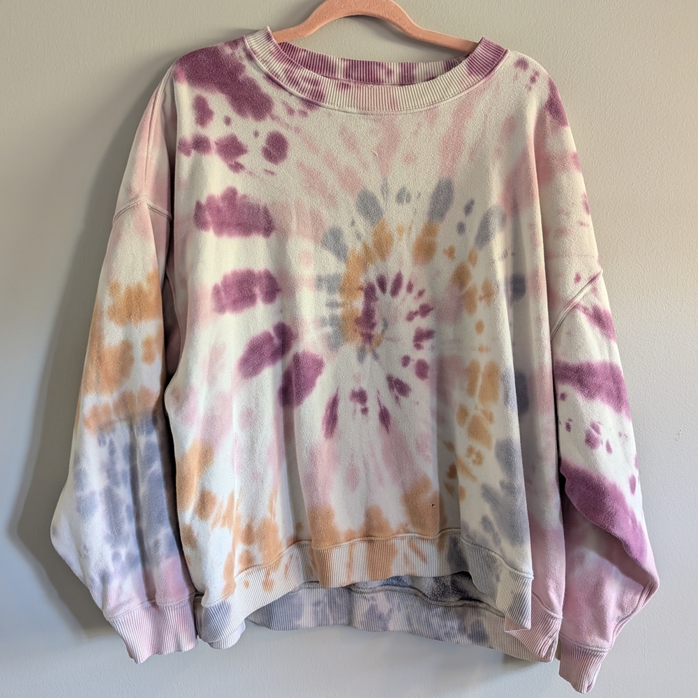 American Eagle Outfitters Pastel Tie-Dye Sweater